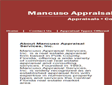 Tablet Screenshot of mancusoappraisal.com